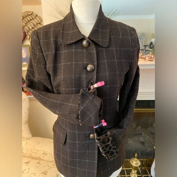 Christian Dior jacket size 10; with detachable collar and cuffs. Exquisite - Picture 11 of 15